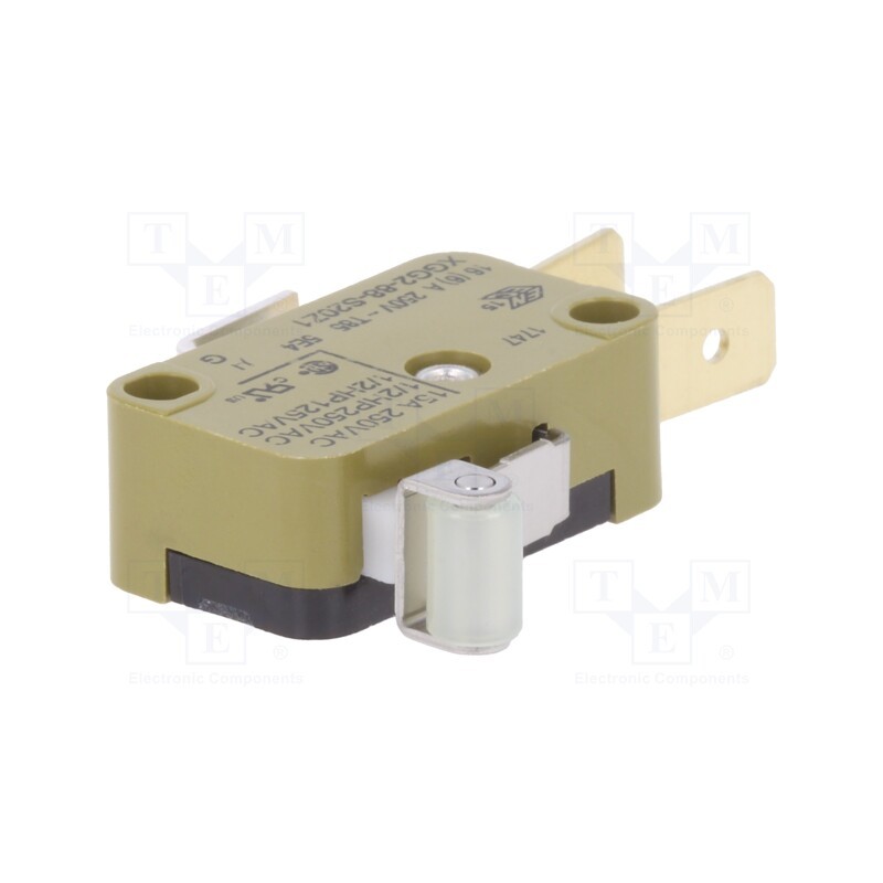 1 pcs x SAIA-BURGESS - XGG2-88-S20Z1 - Microswitch SNAP ACTION, 16A/250VAC, with lever (with roller)