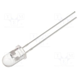 2 pcs x OPTOSUPPLY - OST1MK5A31A - LED, 5mm, RGB, blinking,tricolour, 30°, 3.8÷5V, 20mA, Front: convex