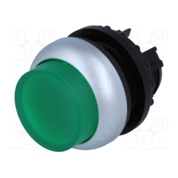 1 pcs x EATON ELECTRIC - M22-DRLH-G - Switch: push-button, 22mm, Stabl.pos: 2, green, M22-FLED,M22-LED