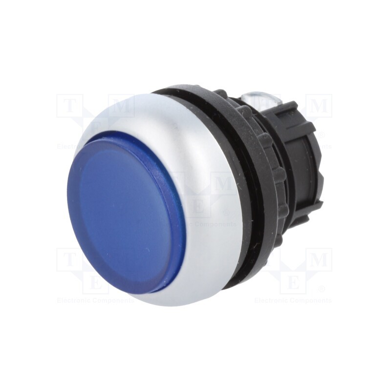 1 pcs x EATON ELECTRIC - M22-DRLH-B - Switch: push-button, 22mm, Stabl.pos: 2, blue, M22-FLED,M22-LED