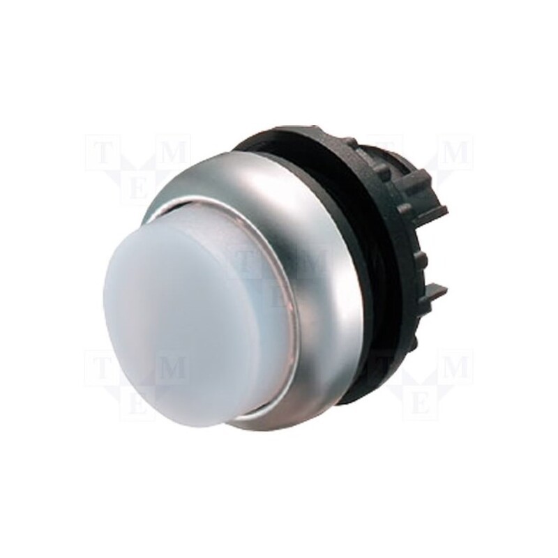 1 pcs x EATON ELECTRIC - M22-DRLH-W - Switch: push-button, 22mm, Stabl.pos: 2, white, M22-FLED,M22-LED