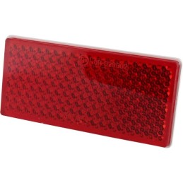 Adhesive red reflector 103x21mm
