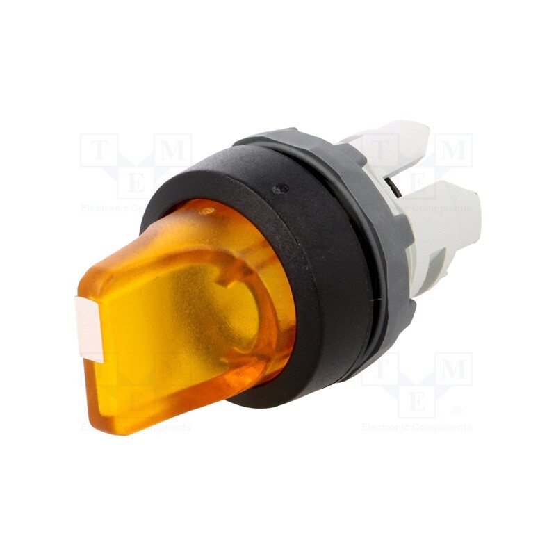1 pcs x ABB - 1SFA611201R1103 - Switch: rotary, 22mm, Stabl.pos: 2, yellow, MLB-1, IP66, prominent