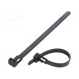 100 pcs x FIX&FASTEN - FIX-TR-7.2X125/BK - Cable tie, multi use, L: 125mm, W: 7.2mm, polyamide, 222N, black