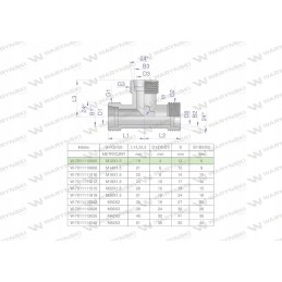 Metric hydraulic tee bbb m12x1 5 06l xt
