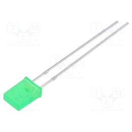 1 pcs x BRIGHTEK (EUROPE) - N0G64L59 - LED, rectangular, 2.6x5mm, green, 45÷60(typ)-85mcd, 120°, 20mA