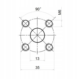 RGB 3 8 straight 30mm flange connection