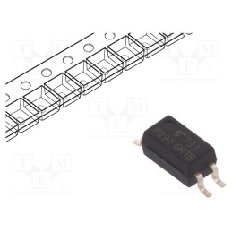 2 pcs x TOSHIBA - TLP291(GR,SE(T - Optocoupler, SMD, Ch: 1, OUT: transistor, Uinsul: 3.75kV, Uce: 80V