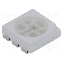 2 pcs x OPTOSUPPLY - OSTCMBS4C1A - LED, SMD, 5060,PLCC6, RGB, 5x5x1.5mm, 120°, 20mA, Lens: transparent