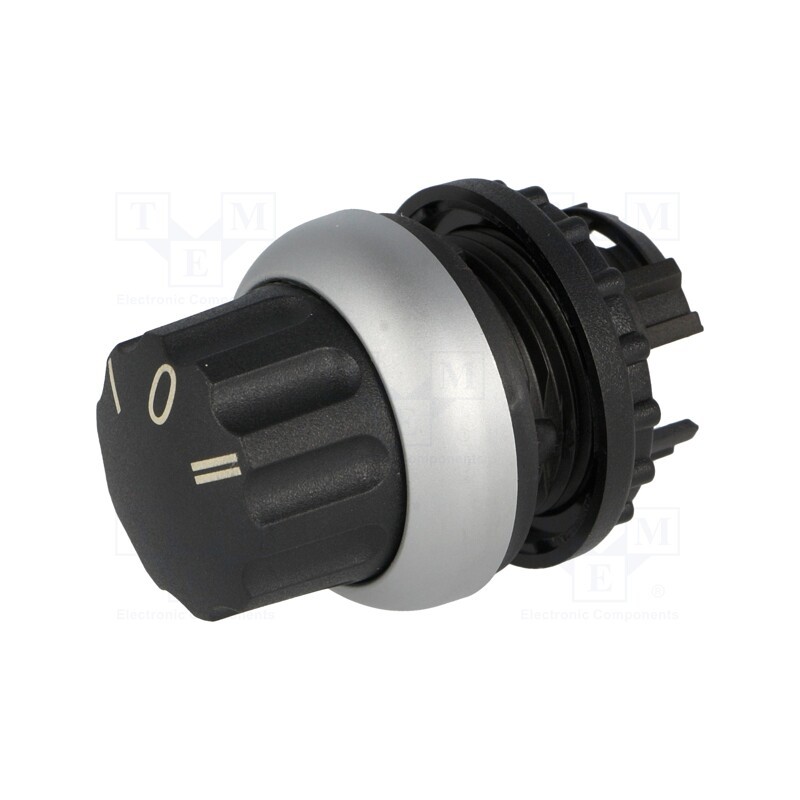 1 pcs x EATON ELECTRIC - M22-WR3 - Switch: rotary, 22mm, Stabl.pos: 3, black, none, IP66, prominent