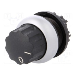 1 pcs x EATON ELECTRIC - M22-WR - Switch: rotary, 22mm, Stabl.pos: 2, black, none, IP66, prominent