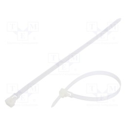 100 pcs x FIX&FASTEN - FIX-TR-7.6X250/N - Cable tie, multi use, L: 250mm, W: 7.6mm, polyamide, 222N, natural