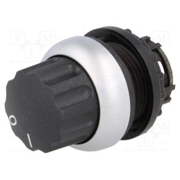 1 pcs x EATON ELECTRIC - M22-W - Switch: rotary, 22mm, Stabl.pos: 1, black, none, IP66, prominent