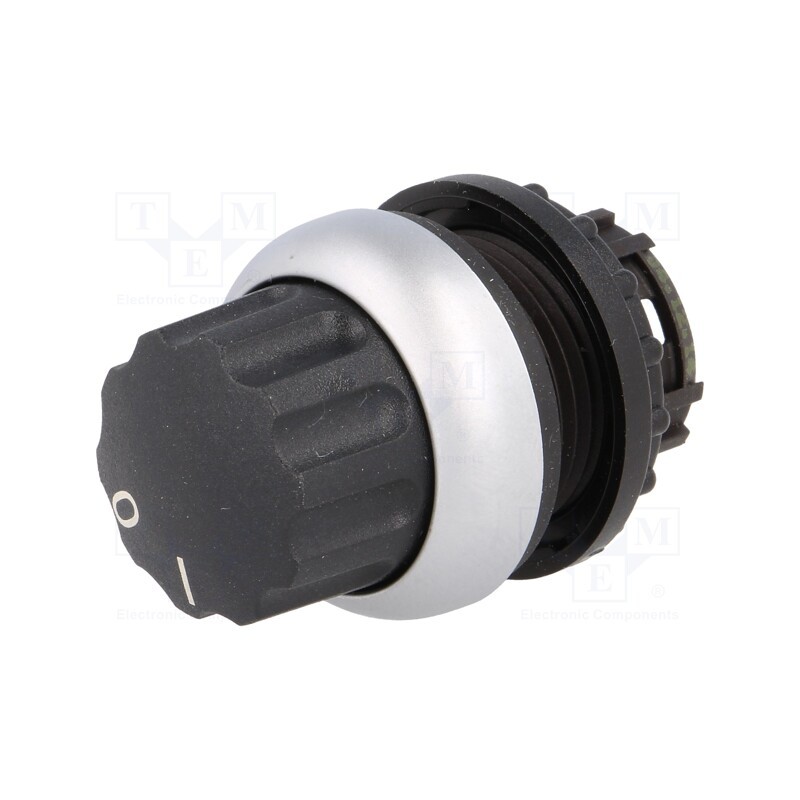 1 pcs x EATON ELECTRIC - M22-W - Switch: rotary, 22mm, Stabl.pos: 1, black, none, IP66, prominent