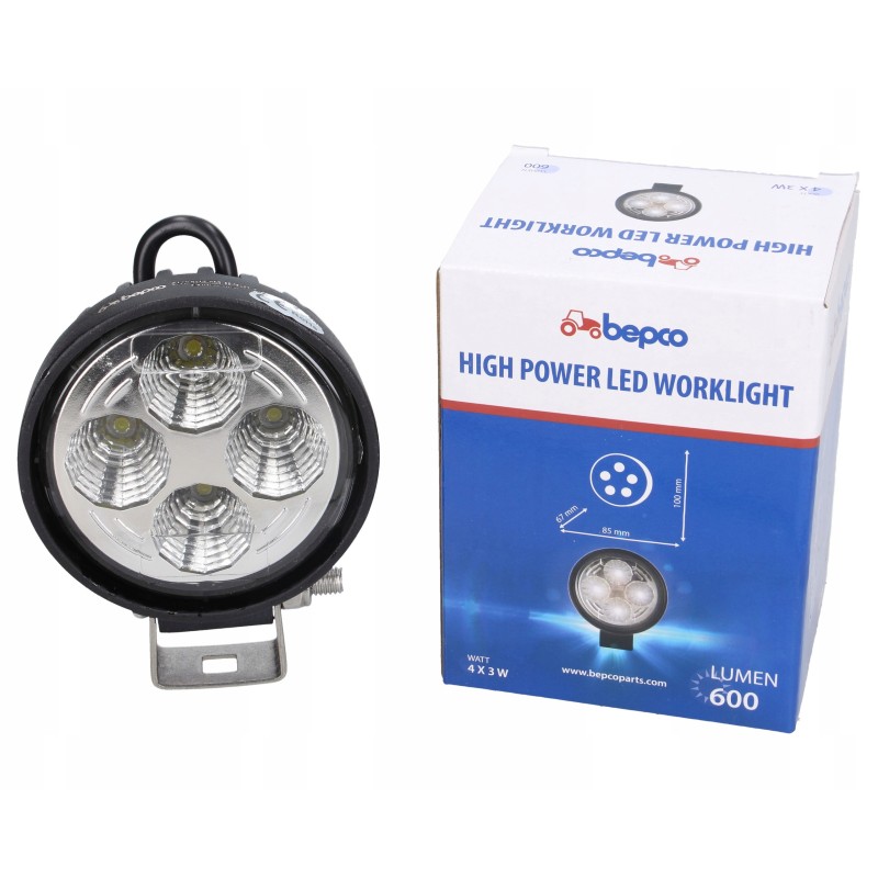LED work lamp 12w 600lm diffused light