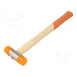 1 pcs x BETA - 13900022 - Hammer, 260mm, 134g, 22mm, round, plastic, wood