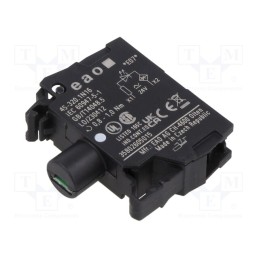 1 pcs x EAO - 45-320.1N16 - Illuminating unit, 22mm, 45, front fixing, 24VAC, white, 24VDC