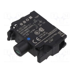1 pcs x EAO - 45-320.1J16 - Illuminating unit, 22mm, 45, front fixing, 24VAC, blue, 24VDC