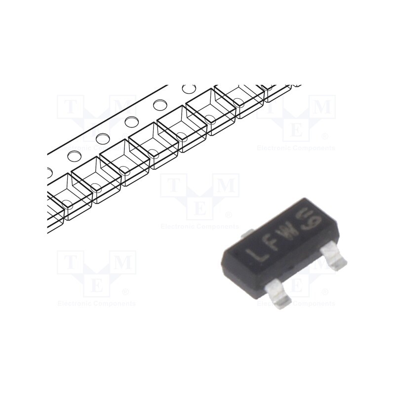 5 pcs x NEXPERIA - PESD36VS2UT,215 - Diode: TVS array, 44V, 2.5A, 160W, SOT23, Features: ESD protection