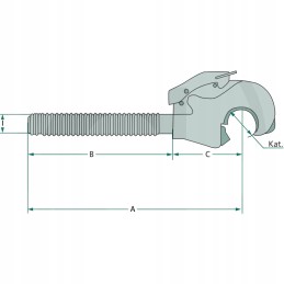 Top link hook 66mm walterscheid