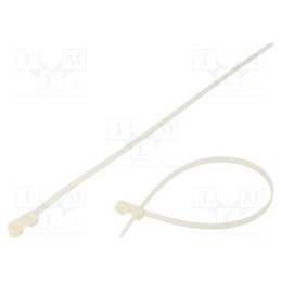 100 pcs x FIX&FASTEN - FIX-M-7.6X420/N - Cable tie, with a hole for screw mounting, L: 420mm, W: 7.6mm