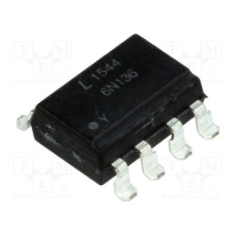 2 pcs x LITEON - 6N136S-TA1-L - Optocoupler, SMD, Ch: 1, OUT: transistor, Uinsul: 5kV, Uce: 20V, reel