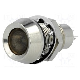 1 pcs x MARL - 512-997-22 - Indicator: LED, recessed, white cold, 24VDC, Ø12.7mm, IP67, brass