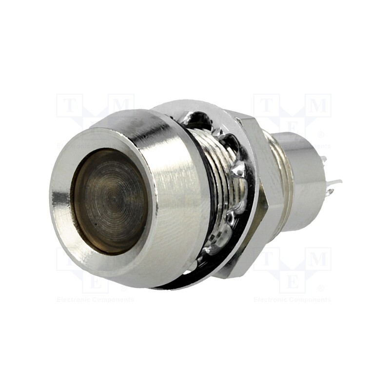 1 pcs x MARL - 512-997-22 - Indicator: LED, recessed, white cold, 24VDC, Ø12.7mm, IP67, brass