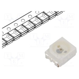 2 pcs x BROADCOM (AVAGO) - HSML-A100-Q00J1 - LED, SMD, 3528,PLCC2, orange, 71.5÷100mcd, 3.5x2.8x1.9mm, 120°