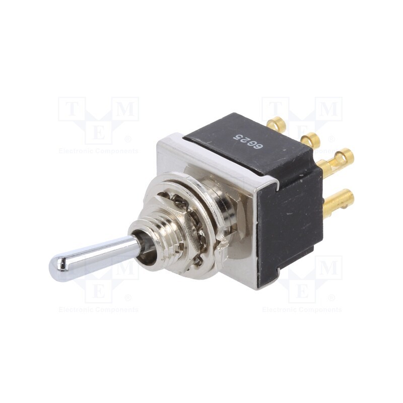 1 pcs x TE Connectivity - 4-6437630-2 - Switch: toggle, Pos: 2, DPDT, ON-ON, 6A/250VAC, Leads: for soldering