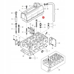Cover gasket mf v836667243 original