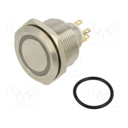 1 pcs x ONPOW - LAS1GQ30-11ZE/B/12V/S - Switch: vandal resistant, Pos: 2, SPDT, 3A/220VAC, 5A/24VDC, IP65