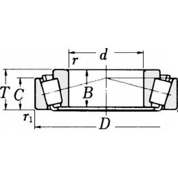 Tapered roller bearing 35x58x17 320 32