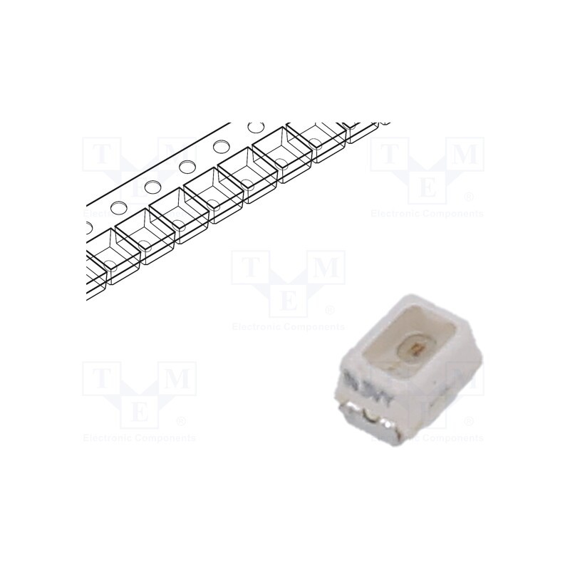 2 pcs x VISHAY - VLMS235S2U1-GS08 - Power LED, red, 60°, 20mA, λd: 626÷639nm, 2.3x1.3x1.4mm, SMD