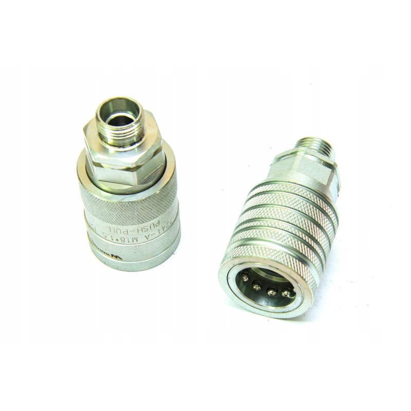 Hydraulic quick connector, socket M18x1 5 C 330