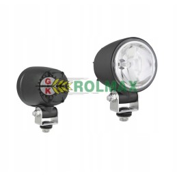 Halogen work lamp with built-in deut connector