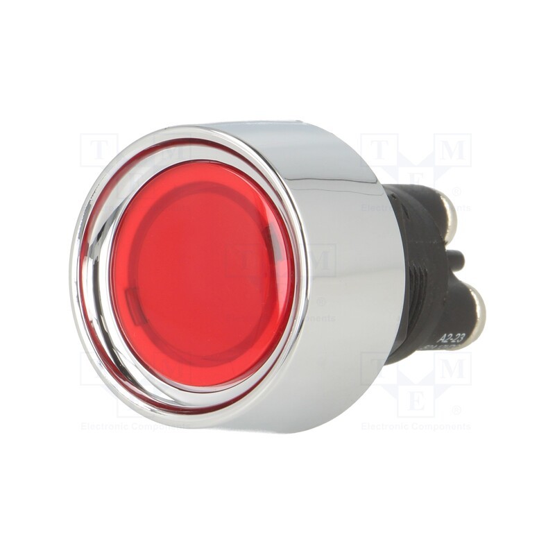 1 pcs x SWITCH COMPONENTS - SA-1B-DC-3-RL - Switch: push-button, Pos: 2, SPST-NO, 50A/12VDC, red, Illumin: LED