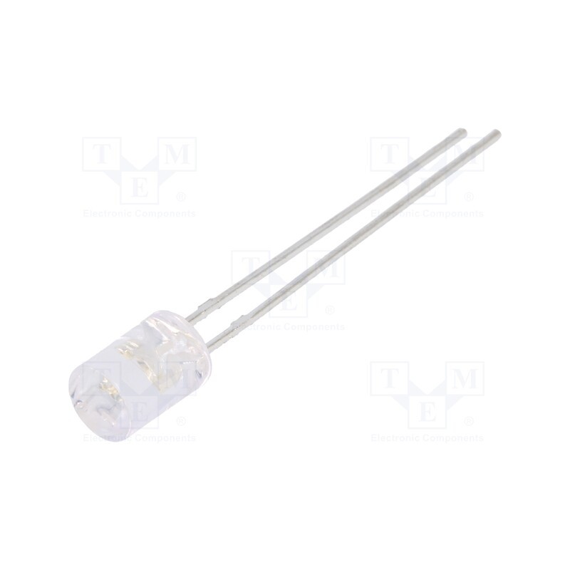 1 pcs x LUCKYLIGHT - LL-504PGC2Q-G5-2B - LED, 5mm, green, 2200÷3800mcd, 100°, Front: flat, 2.6÷3.6V