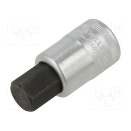 1 pcs x STAHLWILLE - 3050017 - Socket, hex key,socket spanner, HEX 17mm, 1/2', 60mm, INHEX