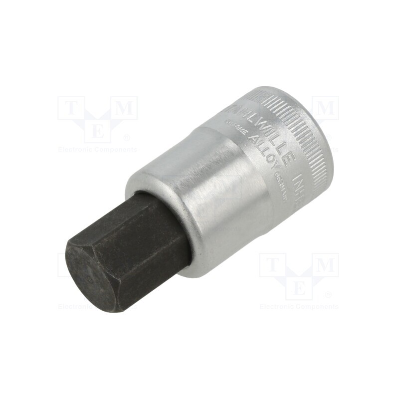 1 pcs x STAHLWILLE - 3050017 - Socket, hex key,socket spanner, HEX 17mm, 1/2', 60mm, INHEX