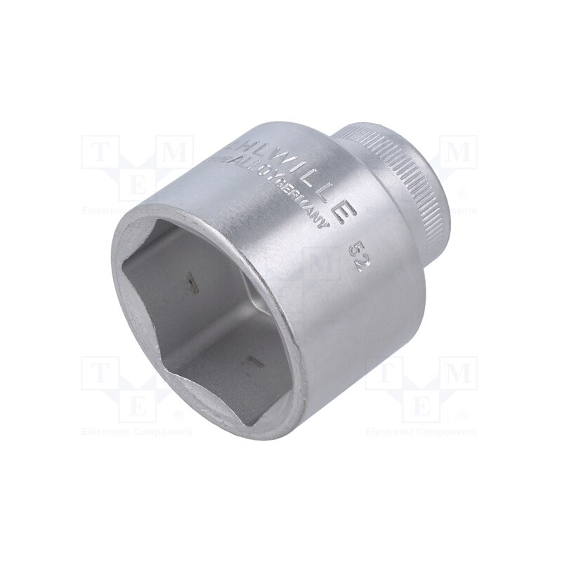 1 pcs x STAHLWILLE - 3030034 - Socket, 6-angles,socket spanner, HEX 34mm, 1/2', 47mm, short