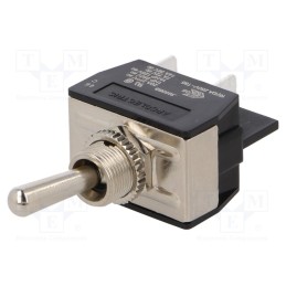 1 pcs x BULGIN - C3950BB - Switch: toggle, Pos: 2, DPST, ON-OFF, 16A/250VAC, Toggle: round, IP40