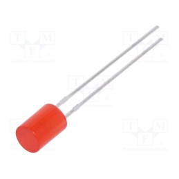 1 pcs x LUCKYLIGHT - LL-503VD2Q-1B - LED, 5mm, red, 70÷120mcd, 130°, Front: flat, 1.6÷2.4V, No.of term: 2
