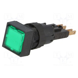 1 pcs x EATON ELECTRIC - Q18LF-GN - Control lamp, 16mm, RMQ-16, -25÷70°C, Ø16.2mm, green
