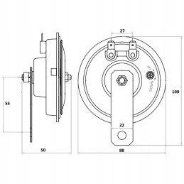Car horn 12v sound signal