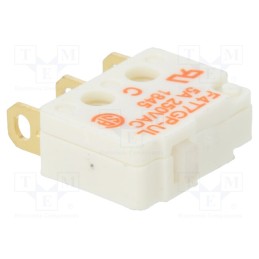 1 pcs x SAIA-BURGESS - F4T7GPUL - Microswitch SNAP ACTION, 5A/250VAC, without lever, SPDT, ON-(ON)