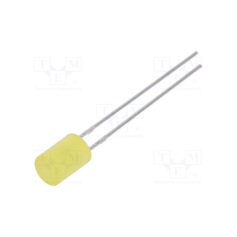 1 pcs x LUCKYLIGHT - LL-503YD2Q-1B - LED, 5mm, yellow, 70÷120mcd, 130°, Front: flat, 1.6÷2.4V