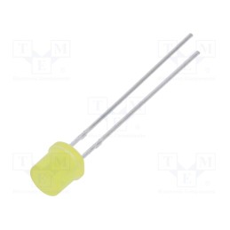 1 pcs x LUCKYLIGHT - LL-503YD1E-1B - LED, 5mm, yellow, 70÷120mcd, 130°, Front: flat, 1.6÷2.4V