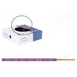 100 m x BITNER - IG2051.08 - Wire, BiTOne,H05V-K, stranded, Cu, 0.75mm2, PVC, violet, 300V,500V