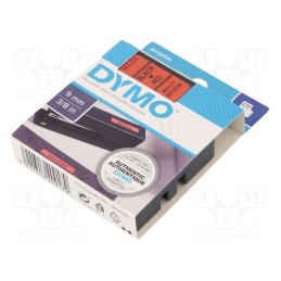 1 pcs x DYMO - S0720720 - Tape, 9mm, 7m, red, Character colour: black